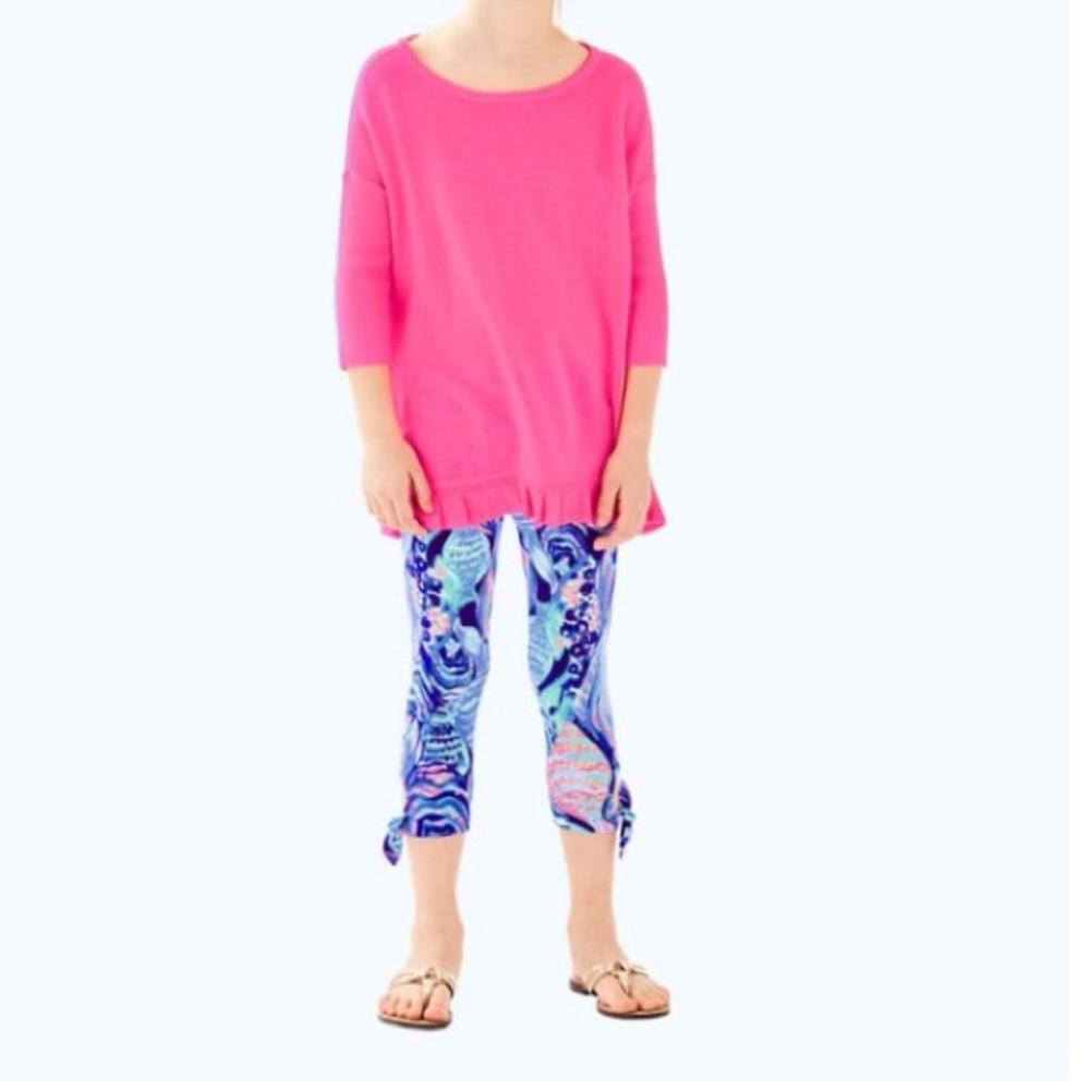 Lilly Pulitzer girls XL pink sweater Tierneigh